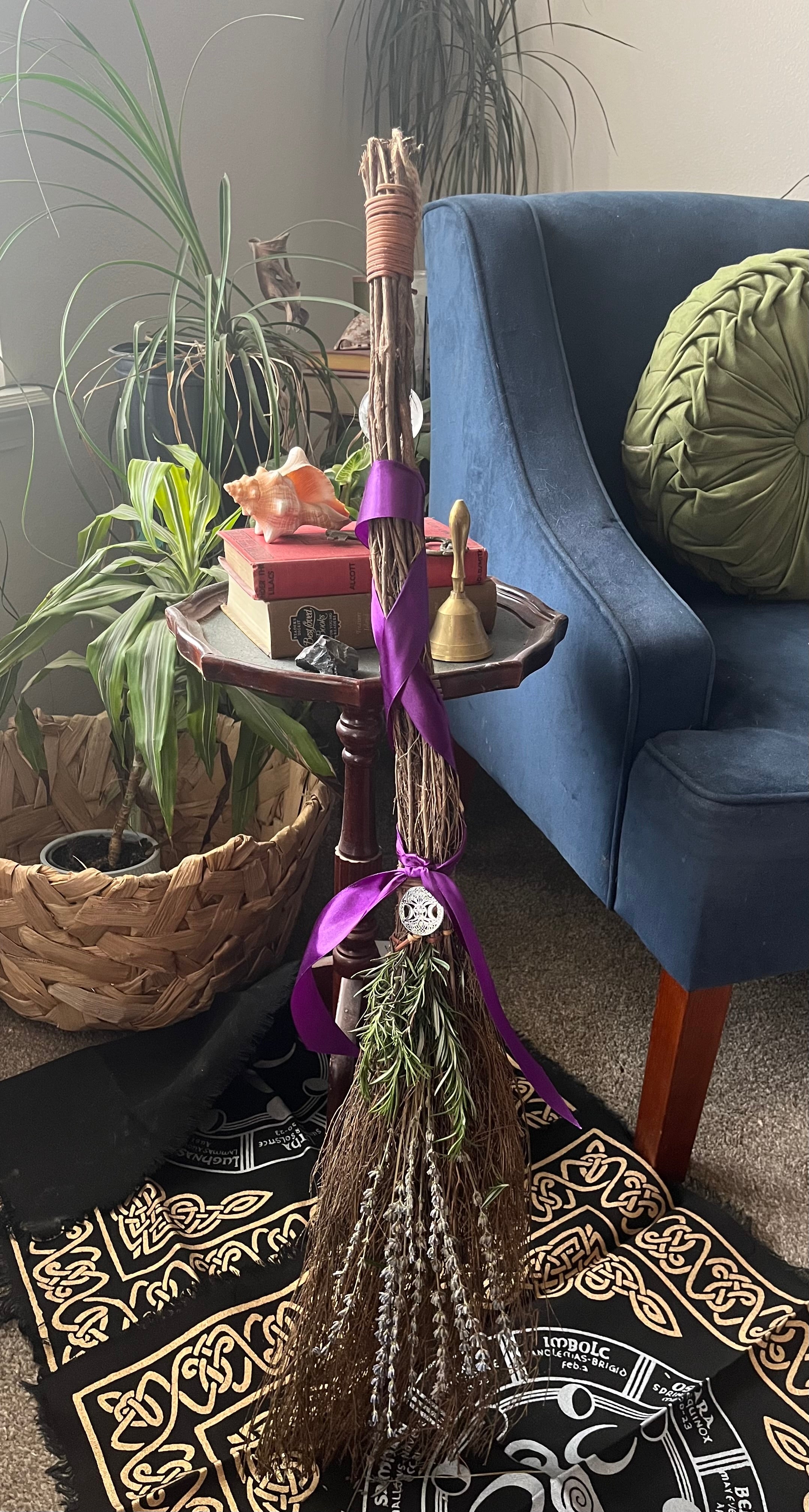 CUSTOM ORDER - The Witch’s Besom I Broom. Customize your besom for your Craft. Choose elements/crystals/colors/herbs.