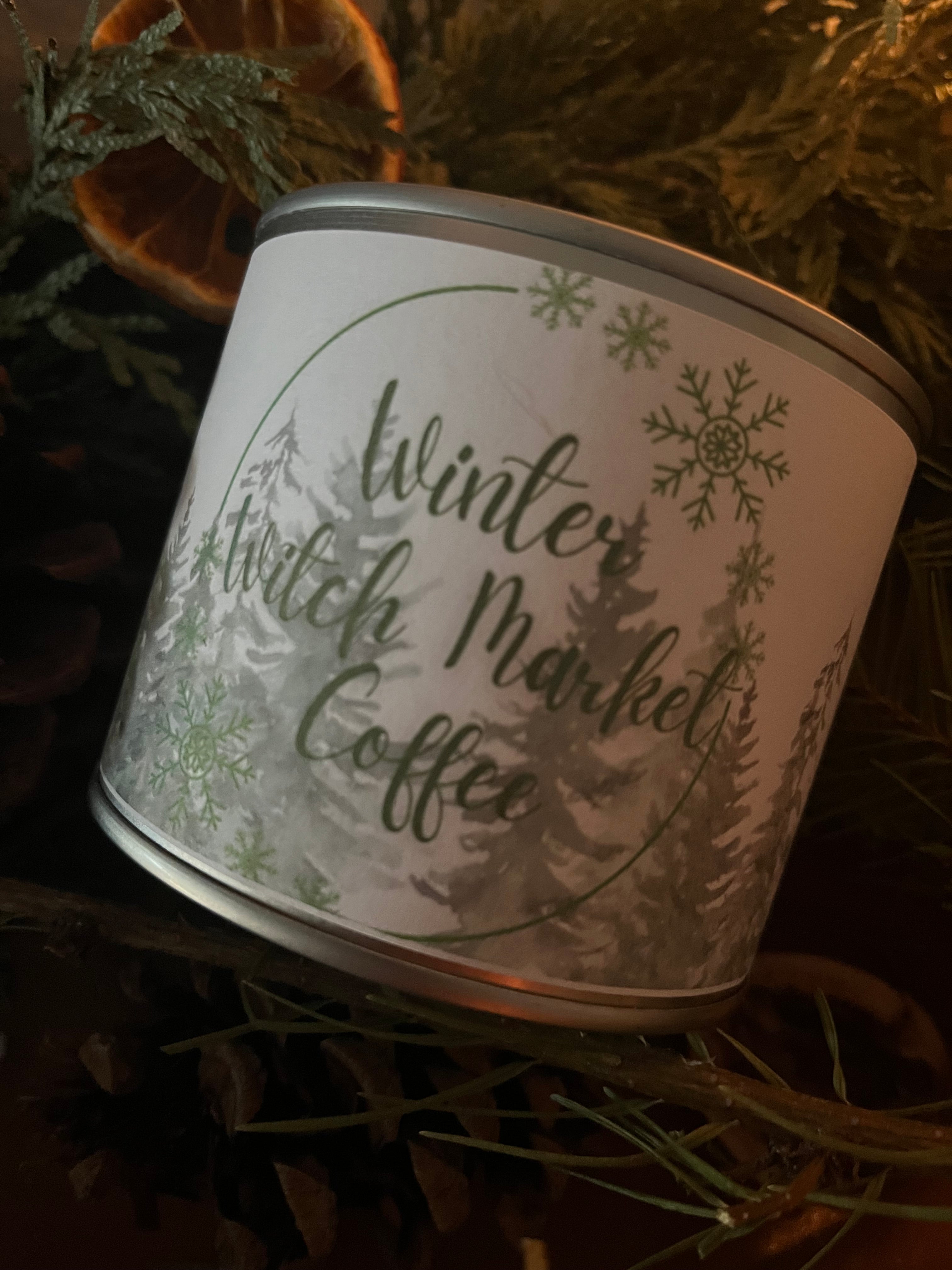 Organic Coffee blend for the Witch who is weaving magick in everything she touches! Can be an Offering. Winter Witch Market Coffee!