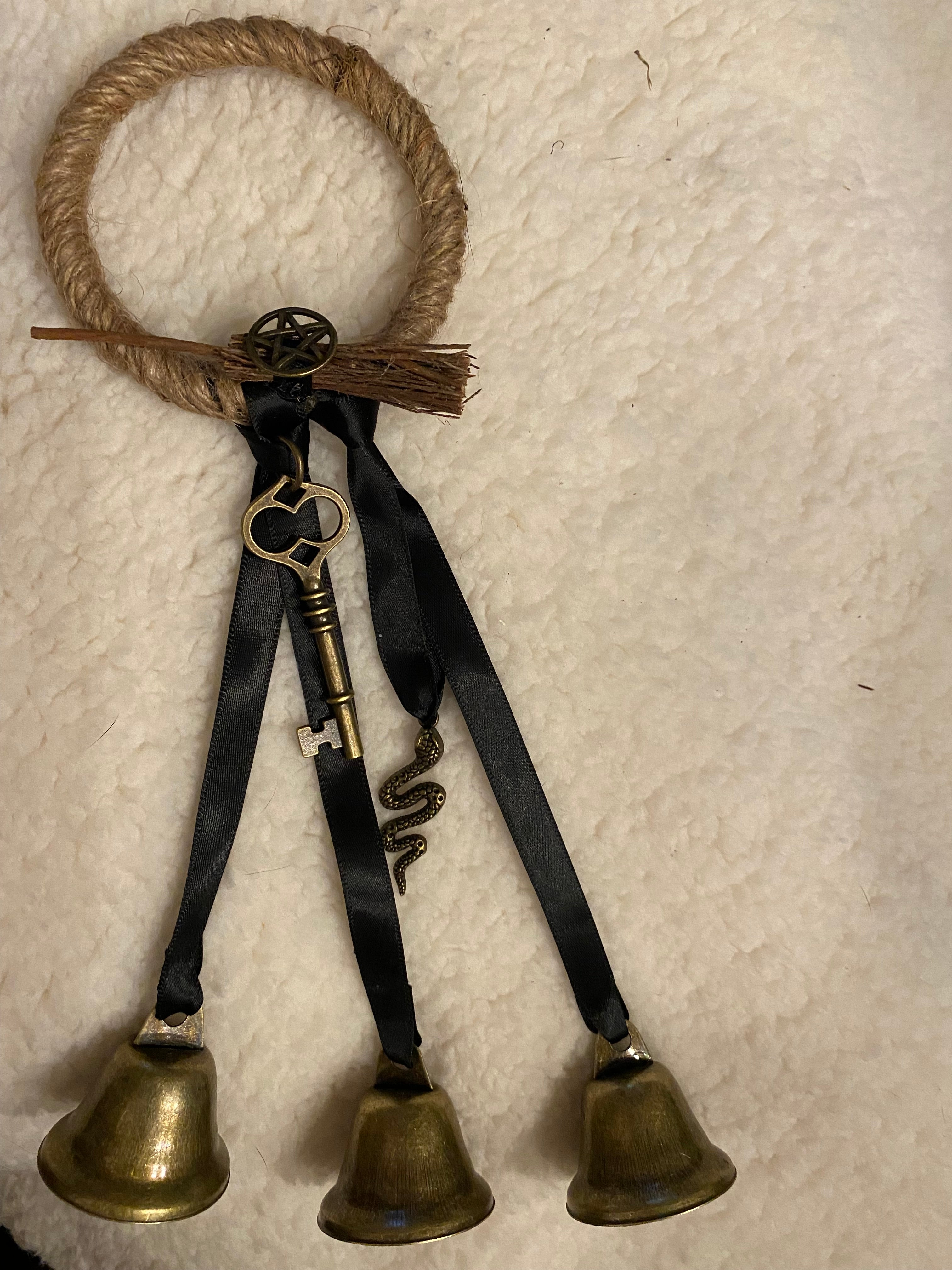 Hand Crafted Witch Bells for your Home, Altar, Sacred Space. Magickally Created for Home Protection and Prosperity!