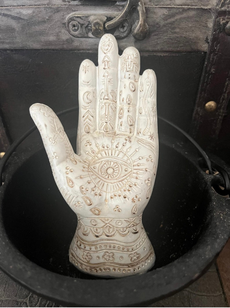 Palmistry Hand / Fortune Telling / Hamsa Hand / Evil Eye Protection