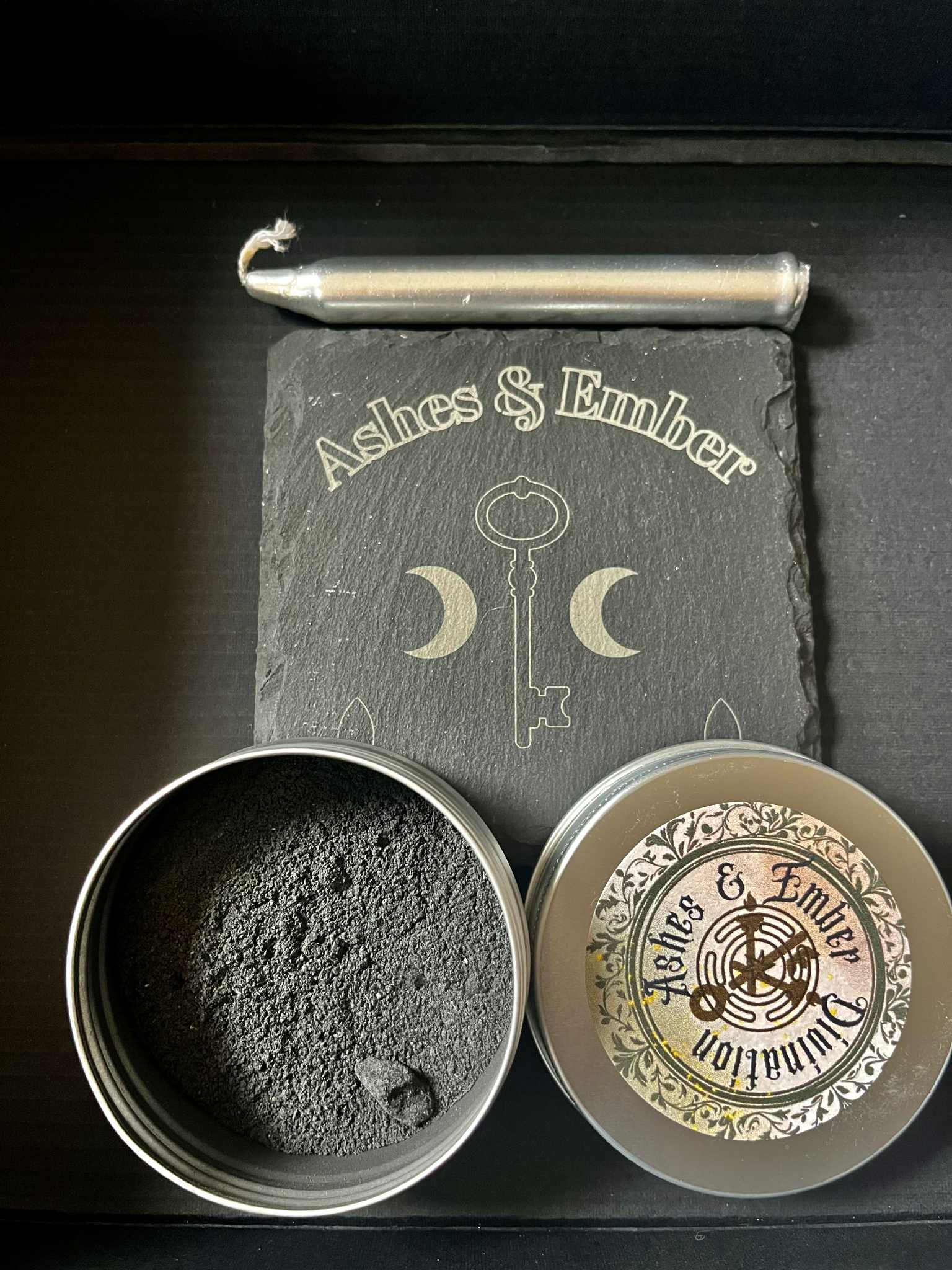 Ashes & Ember Divination Set | Witchcraft Ash Scrying & Spodomancy Tool